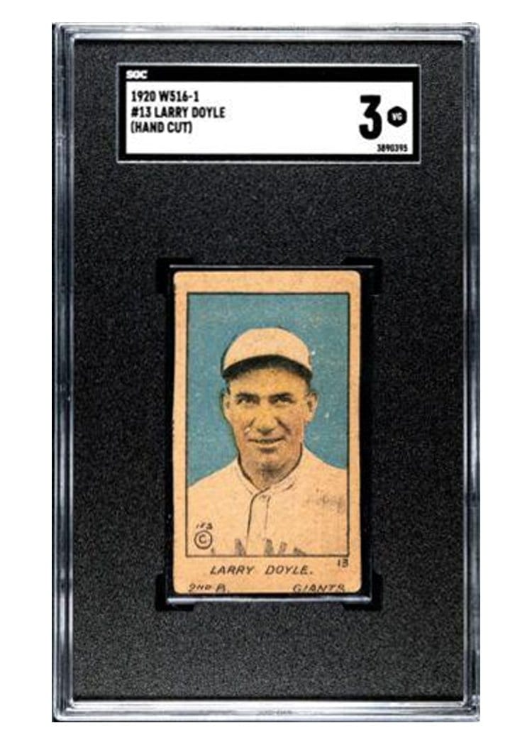 1920 W516 1 Larry Doyle Hand Cut #13 card