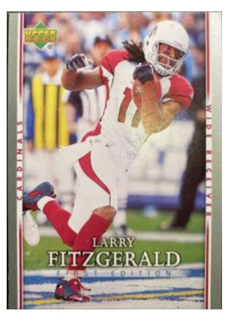 2007 Upper Deck First Edition Larry Fitzgerald #2 card