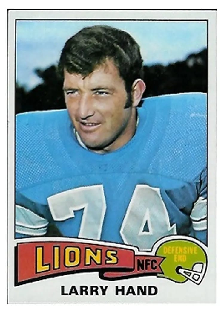 1975 Topps Larry Hand #42 card