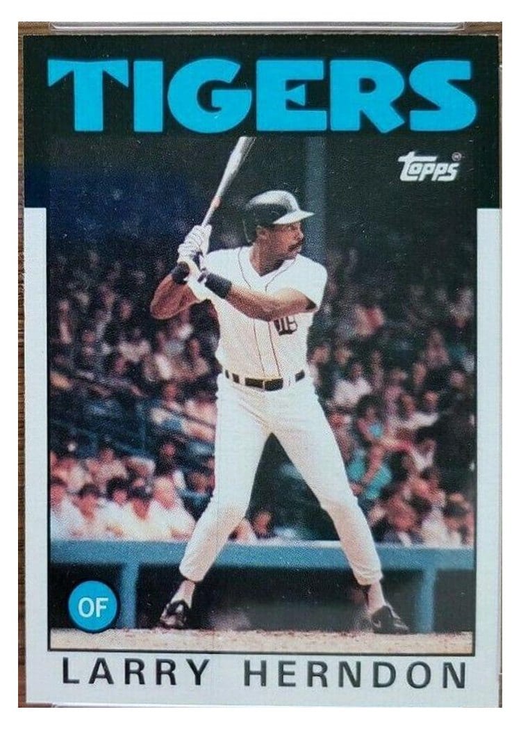 1986 Topps Larry Herndon #688 card