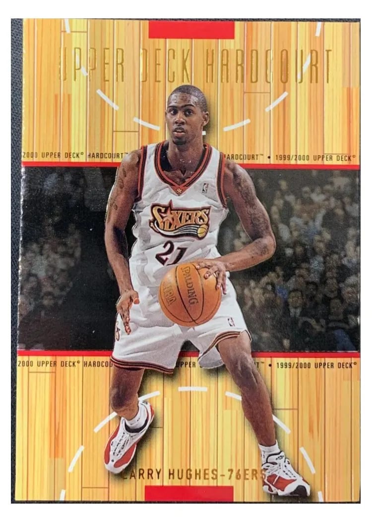 1999 Upper Deck Hardcourt Larry Hughes #41 card