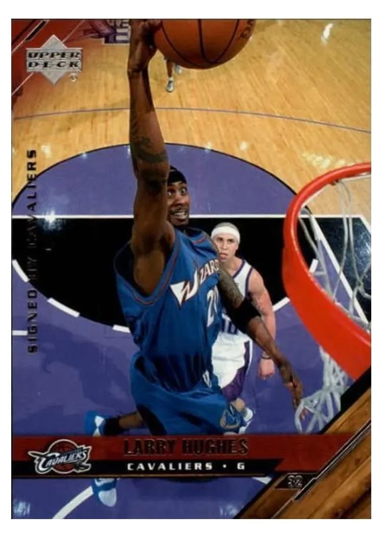 2005 Upper Deck Larry Hughes #32 card