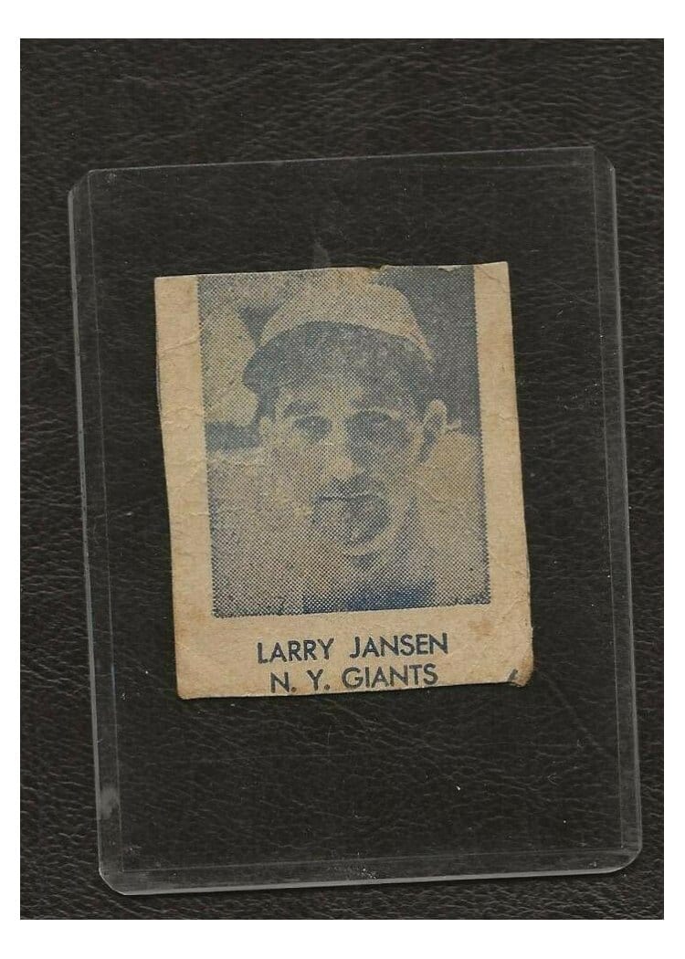 1948 R346 Blue Tint Larry Jansen #6 card