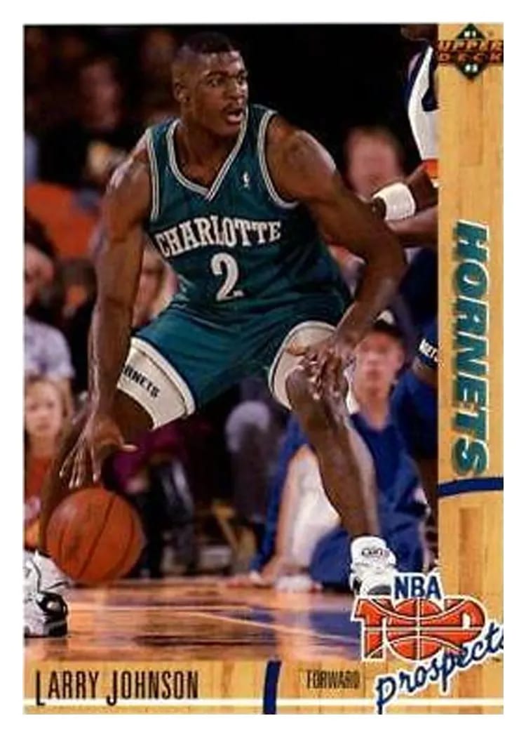 1991 Upper Deck Larry Johnson #445 card