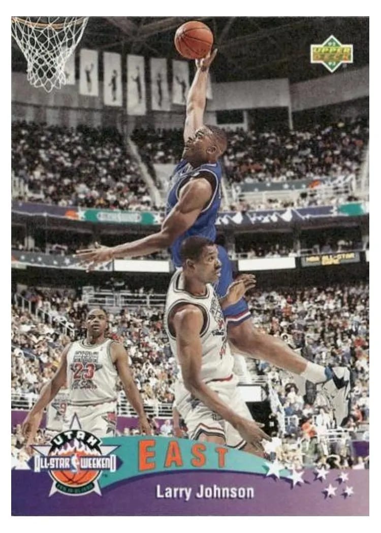 1992 Upper Deck Larry Johnson #423 card