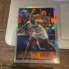 1996 Topps Chrome Larry Johnson #24 card