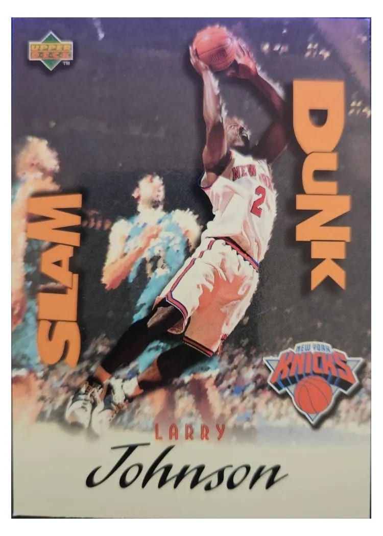 1997 Upper Deck Slam Dunk Larry Johnson #36 card