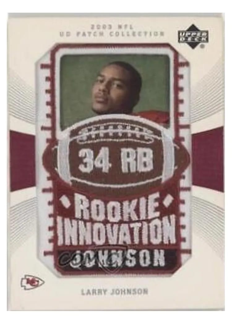 2003 Upper Deck Patch Collection Larry Johnson #138 card