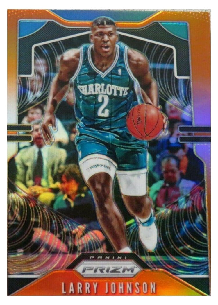 2019-20 Panini Prizm Base Set Larry Johnson Orange Prizm #15 card