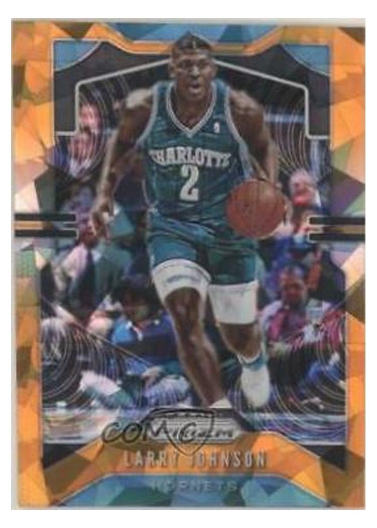 2019-20 Panini Prizm Base Set Larry Johnson Orange Ice Prizm #15 card