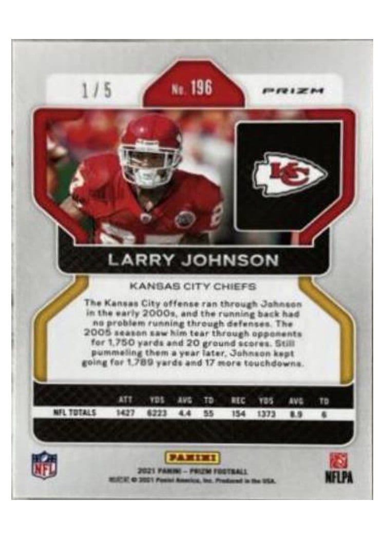 2021 Panini Prizm Base Set Larry Johnson #196 card