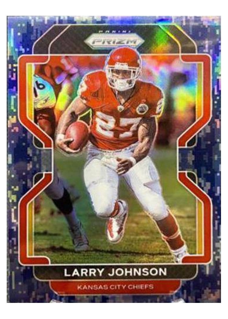2021 Panini Prizm Base Set Larry Johnson Navy Camo Prizm #196 card