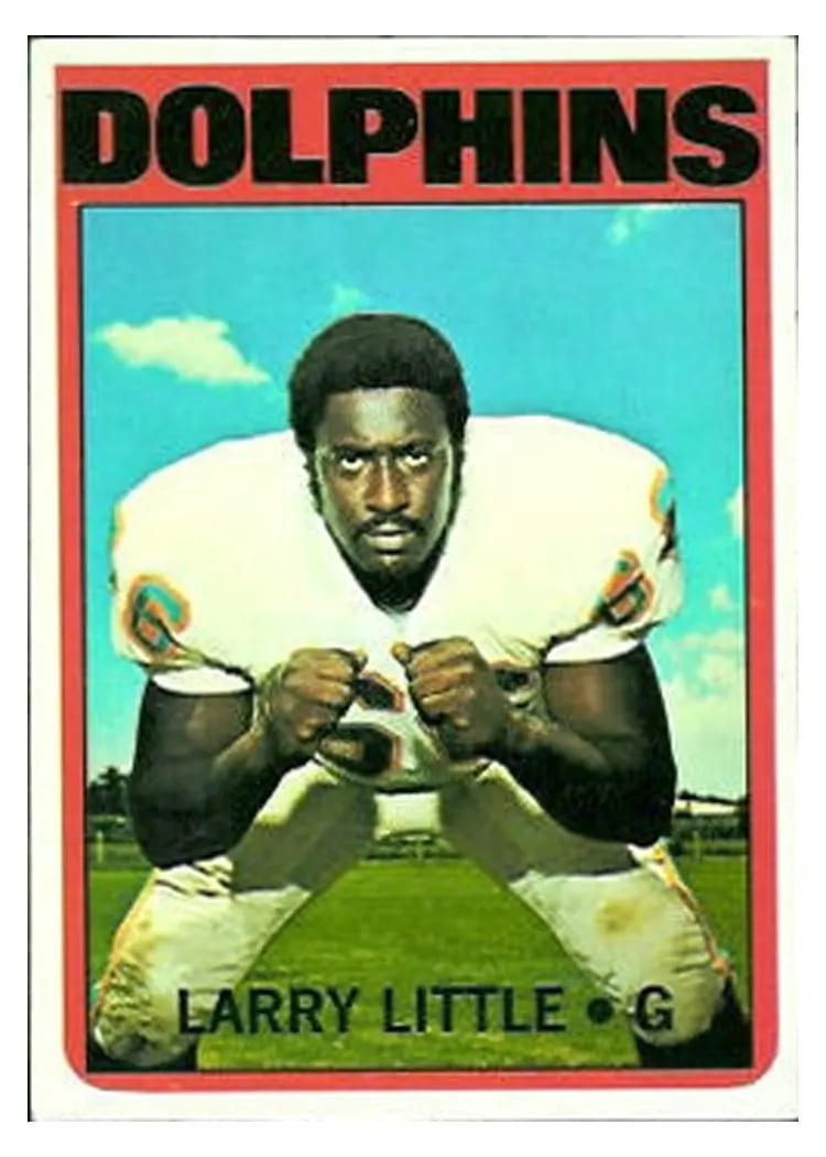 1972 Topps Larry Little #240 card