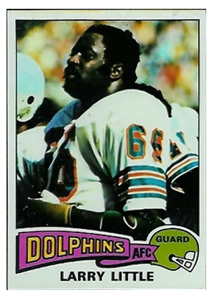 1975 Topps Larry Little #499 card