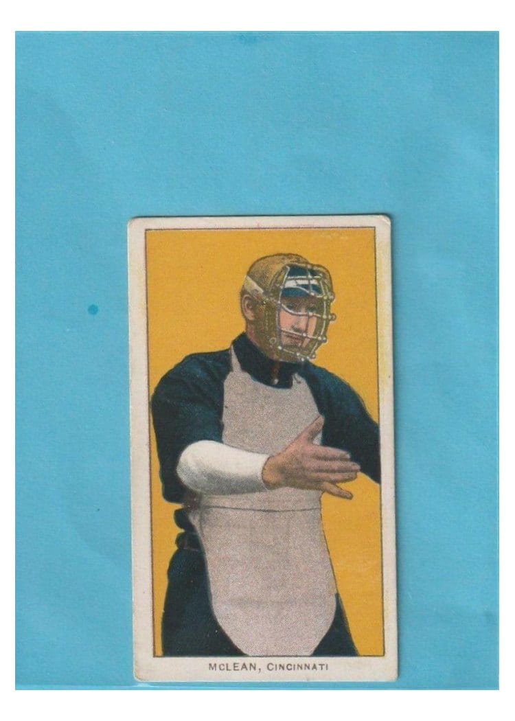 1909 T206 El Principe De Gales Larry Mclean card