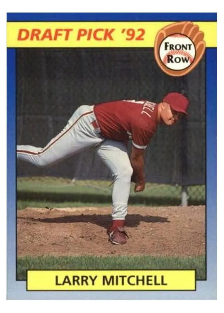 1992 Front Row Draft Picks Larry Mitchell #22 card