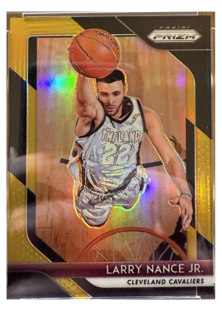 2018-19 Panini Prizm Base Set Larry Nance Jr. Black Gold Prizm #210