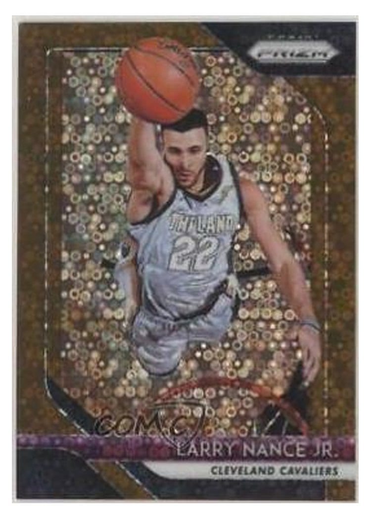2018-19 Panini Prizm Base Set Larry Nance Jr. Fast Break Prizm Bronze #210 card