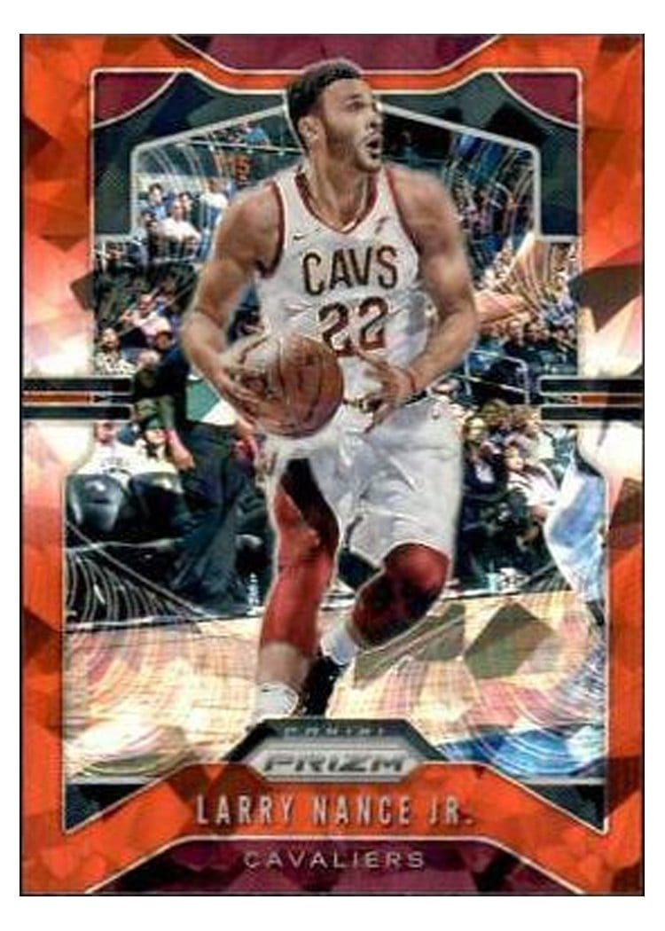2019-20 Panini Prizm Base Set Larry Nance Jr. Red Ice Prizm #73 card