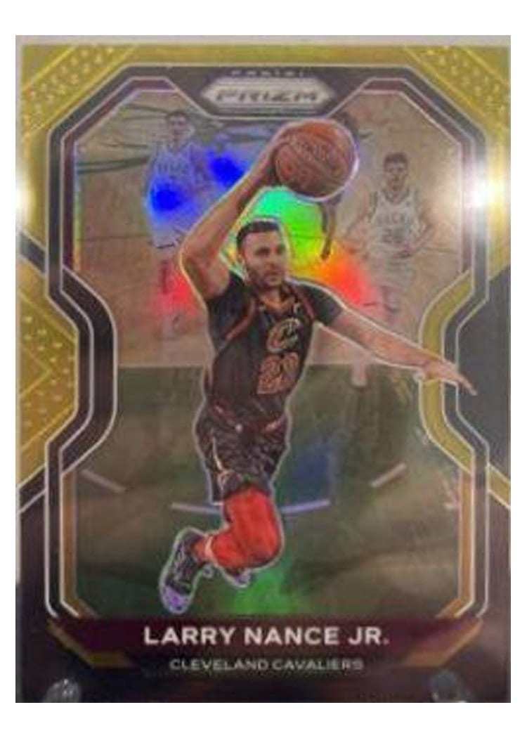 2020-21 Panini Prizm Base Set Larry Nance Jr. Black Gold Prizm #191 card
