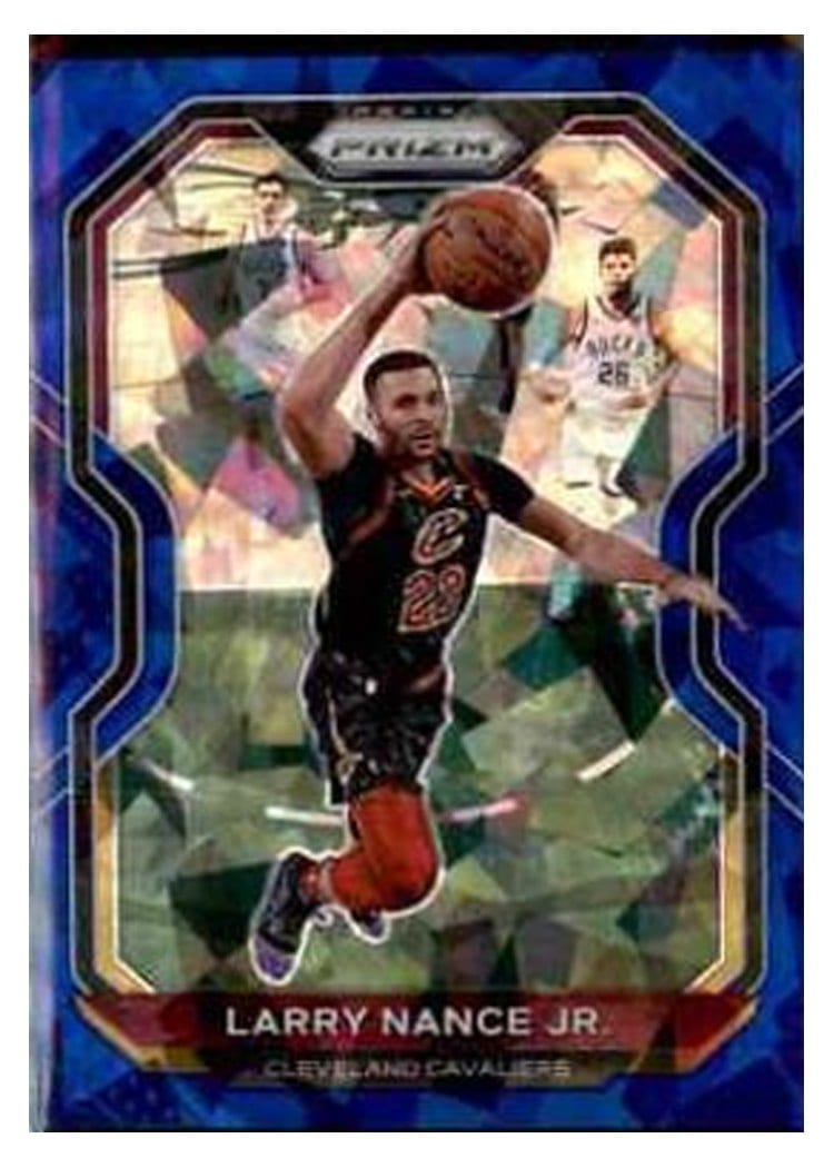 2020-21 Panini Prizm Base Set Larry Nance Jr. Blue Ice Prizm #191 card