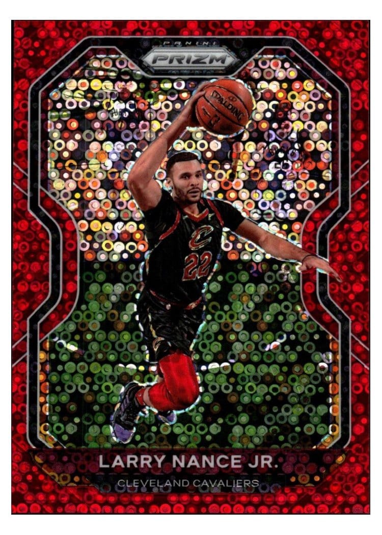 2020-21 Panini Prizm Base Set Larry Nance Jr. Fast Break Red Prizm #191 card