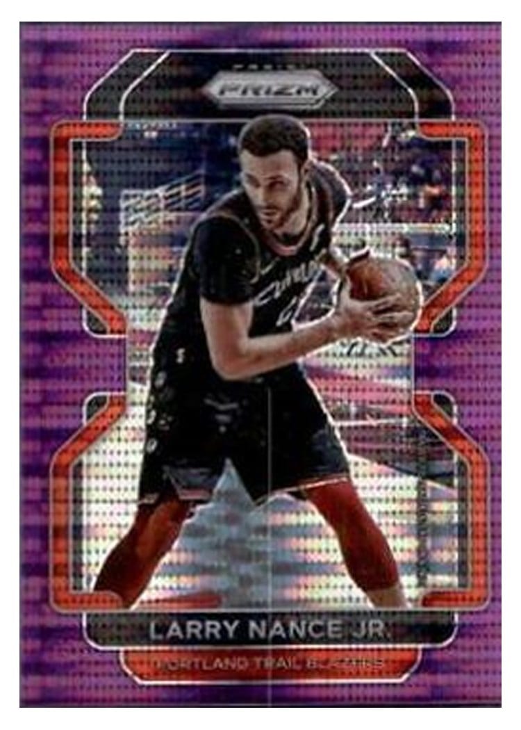 2021-22 Panini Prizm Base Set Larry Nance Jr. Purple Pulsar Prizm #126 card