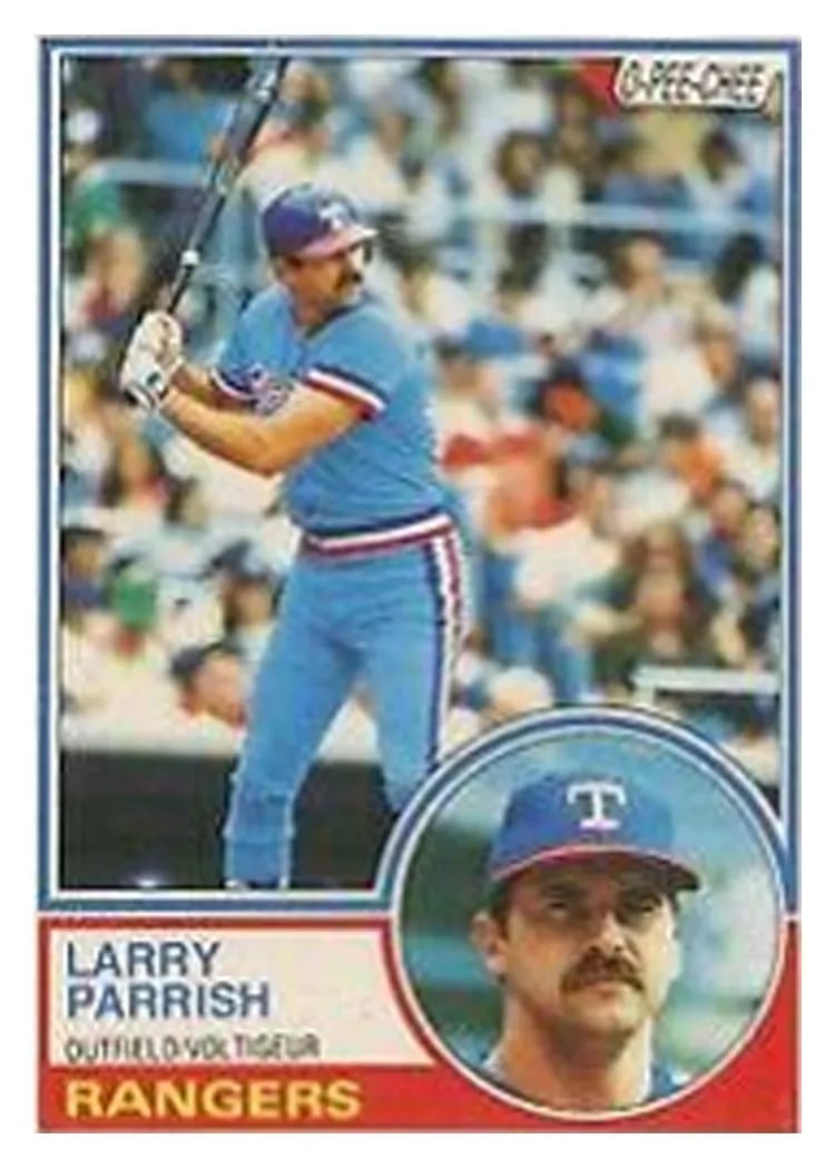 1983 O Pee Chee Larry Parrish #2 card