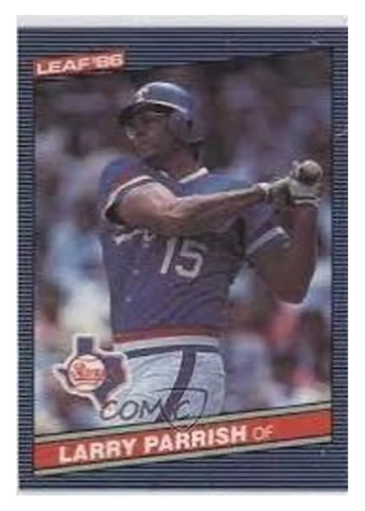 1986 Leaf Larry Parrish #110 card