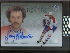 2023-24 Upper Deck Clear Cut Clearly Revered Autos Larry Robinson #CR-LR
