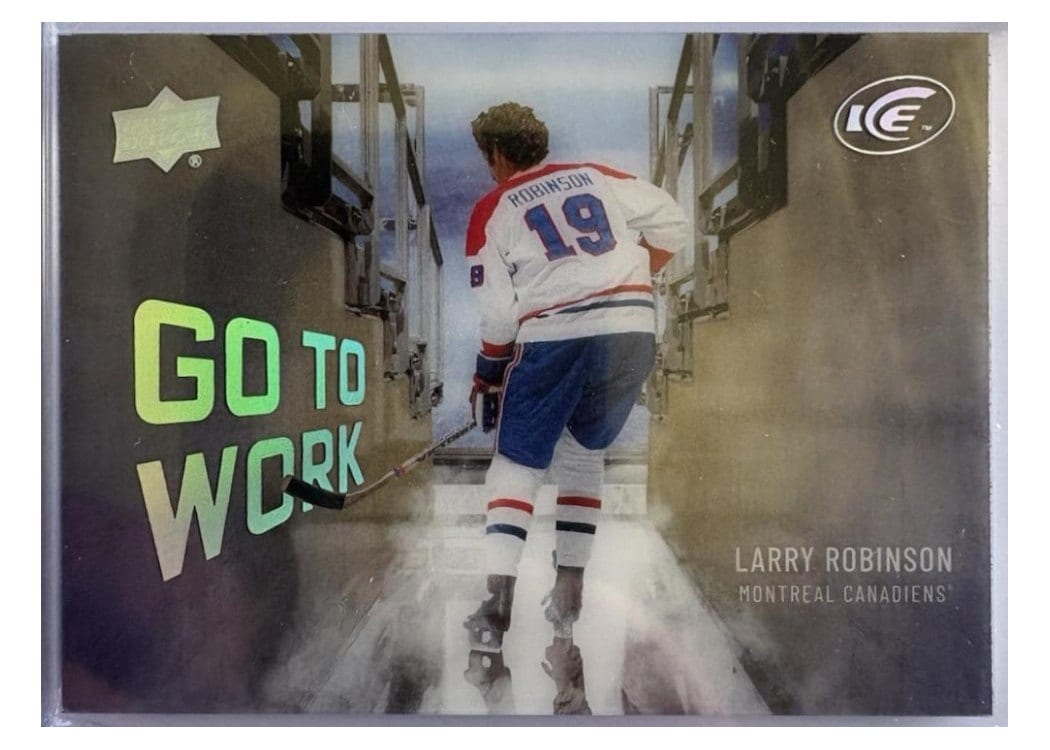 2024-25 Upper Deck Ice Go to Work Larry Robinson #GTW-10 card