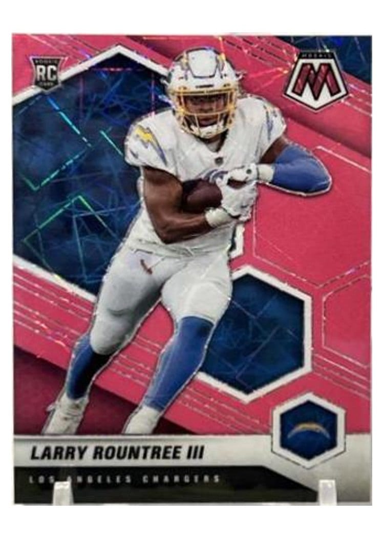 2021 Panini Mosaic Base Set Larry Rountree III Pink Fluorescent #378 card