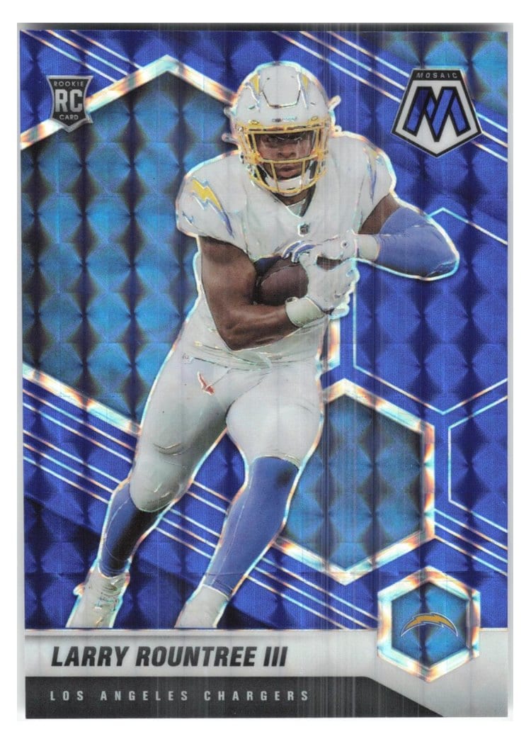 2021 Panini Mosaic Base Set Larry Rountree III Blue Mosaic #378 card