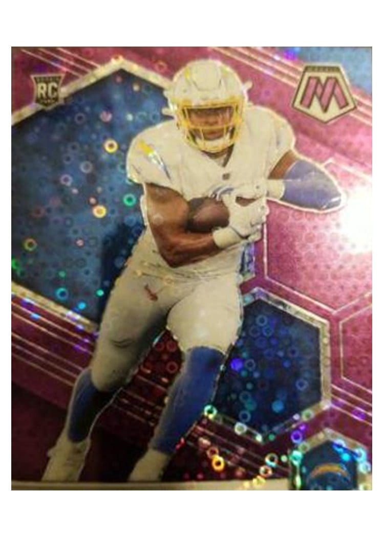2021 Panini Mosaic Base Set Larry Rountree III No Huddle Purple Mosaic #378 card