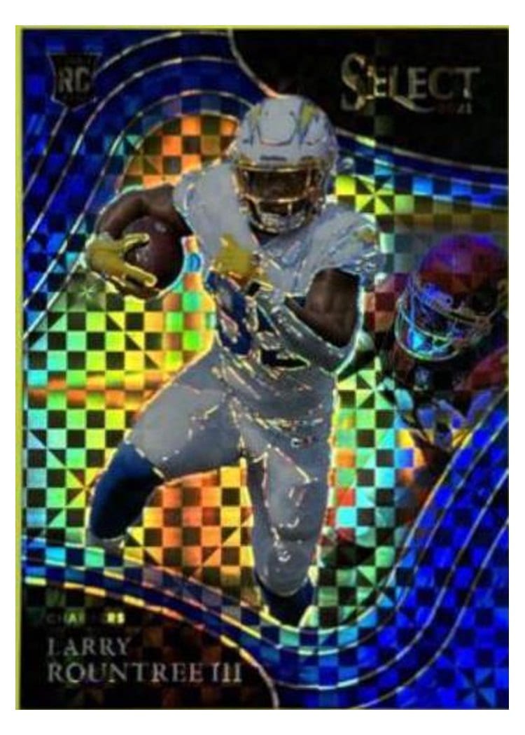 2021 Panini Select Base Set Larry Rountree III Blue #395 card