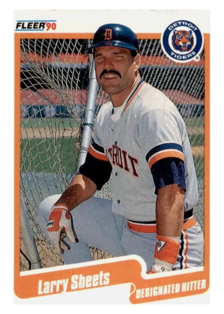 1990 Fleer Update Larry Sheets #U-100 card