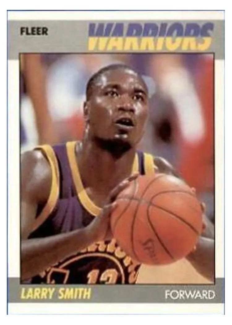 1987 Fleer Larry Smith #101 card
