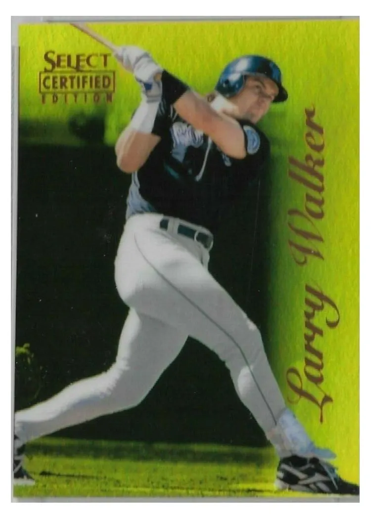 1996 Select Certified Larry Walker #85 card