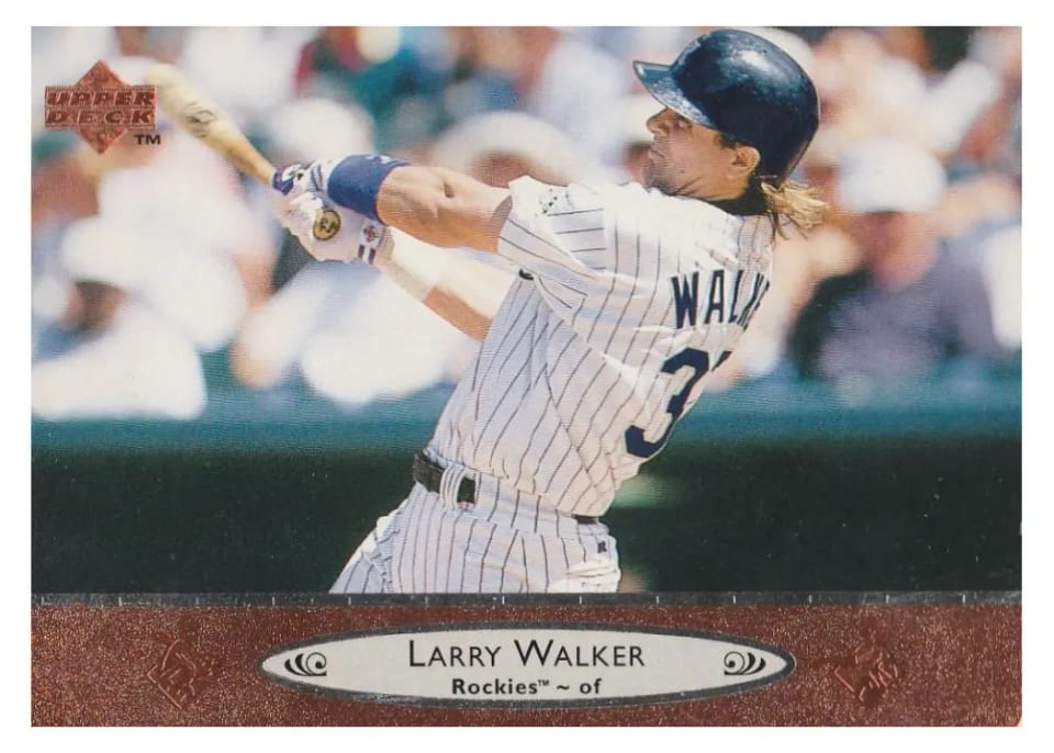 1996 Upper Deck Larry Walker #60 card