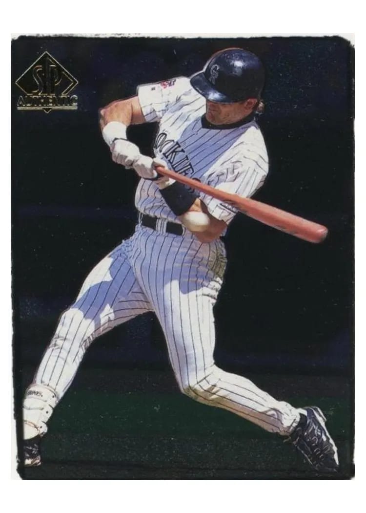 1998 SP Authentic Larry Walker #85 card