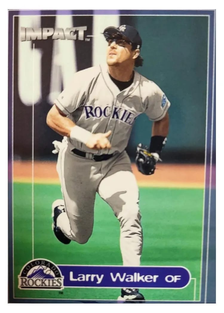 2000 Fleer Impact Larry Walker #83 card