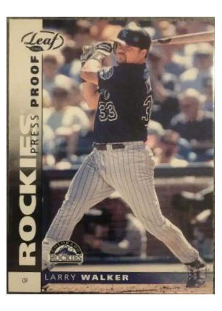 2002 Leaf Larry Walker #112 card