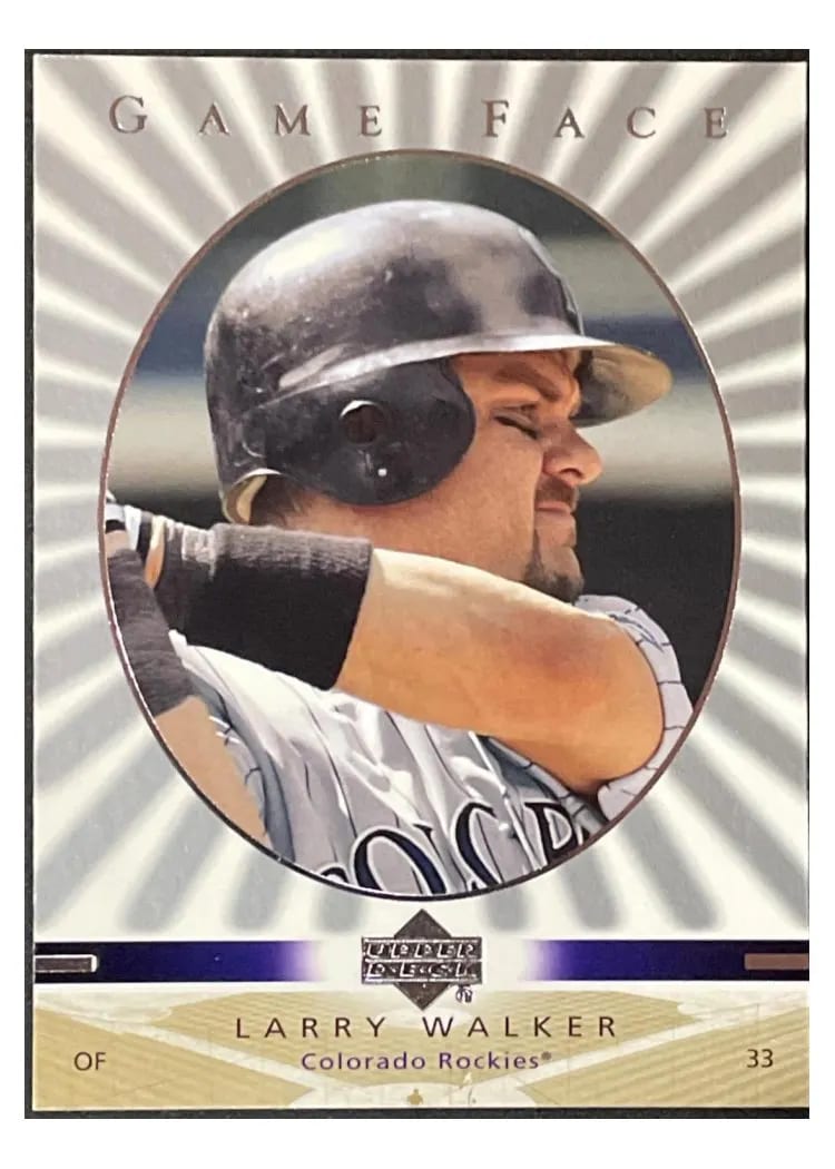 2003 Upper Deck Game Face Larry Walker #38 card