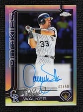 2025 Topps Chrome Update Legends Autographs Larry Walker #CLA-LW card