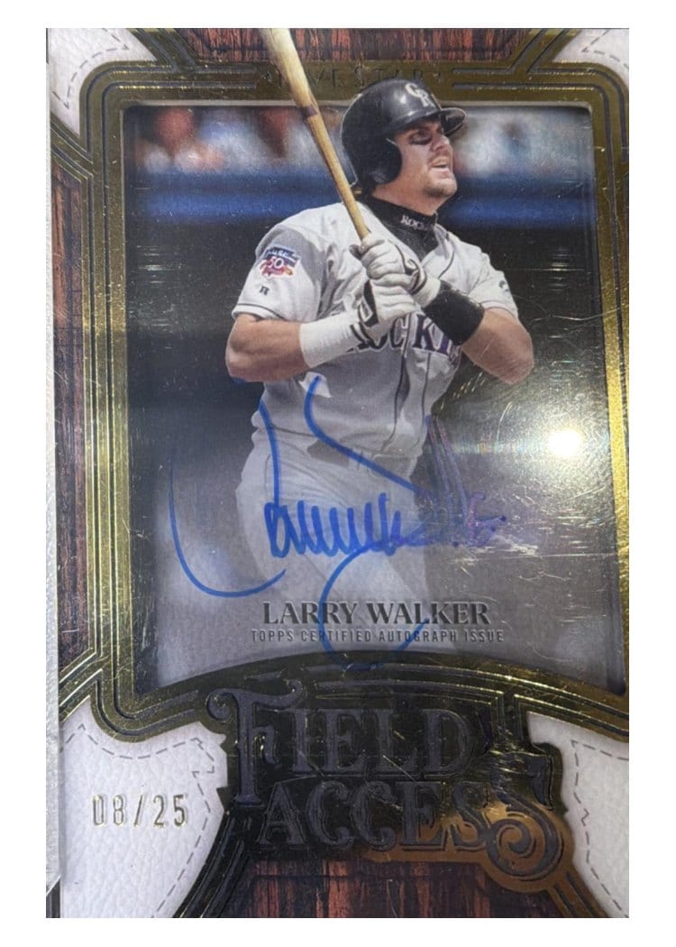 2025 Topps Five Star Field Access Larry Walker #FA-LW card