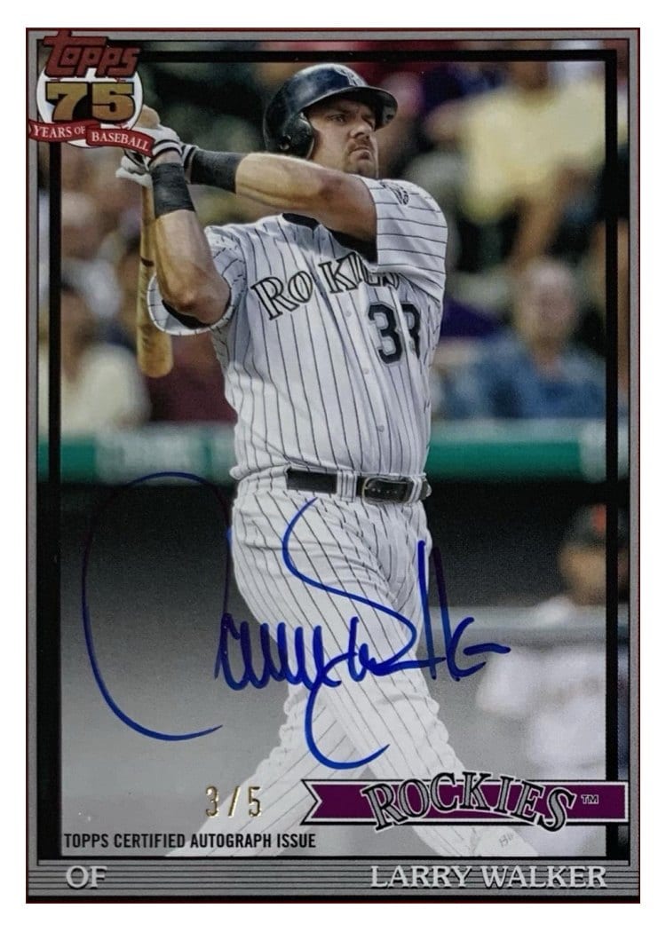 2026 Topps 1991 Topps Autographs Larry Walker #91A-LWA card