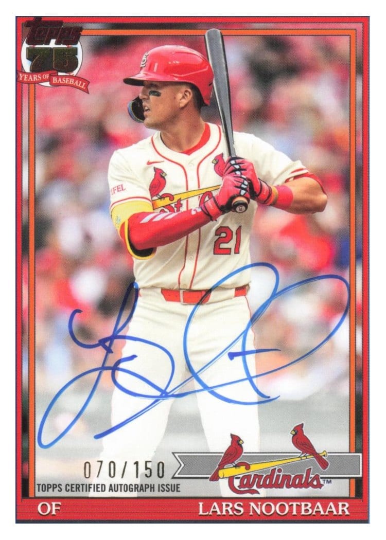 2026 Topps 1991 Topps Autographs Lars Nootbaar #91A-LN card