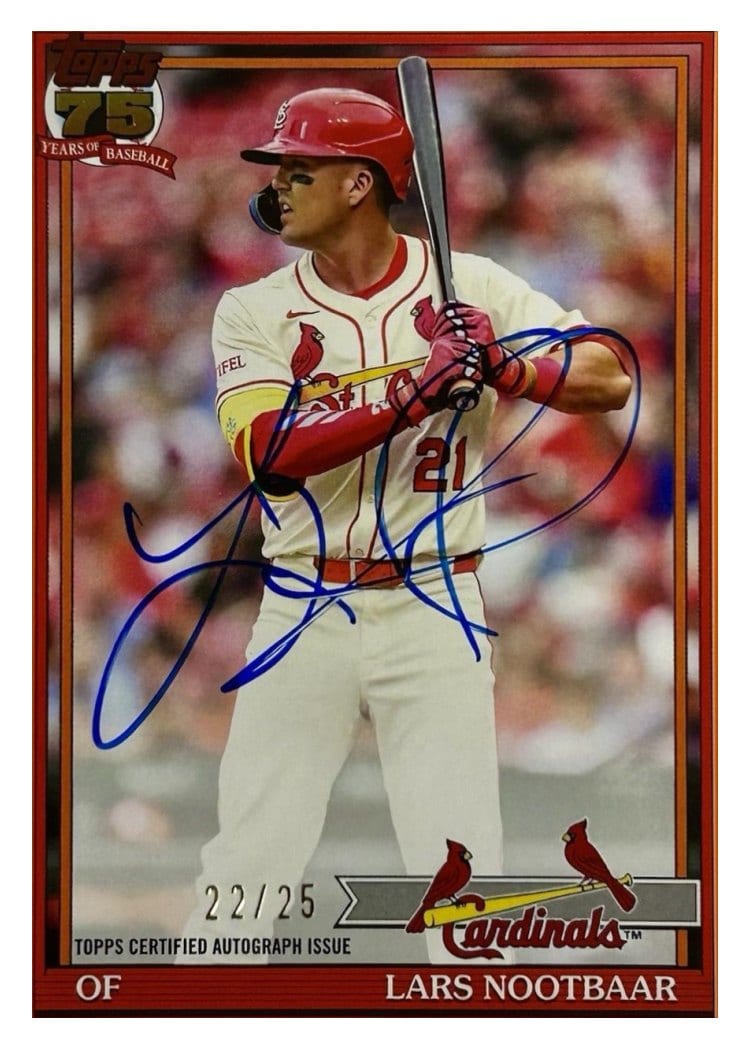 2026 Topps 1991 Topps Autographs Lars Nootbaar #91A-LN card