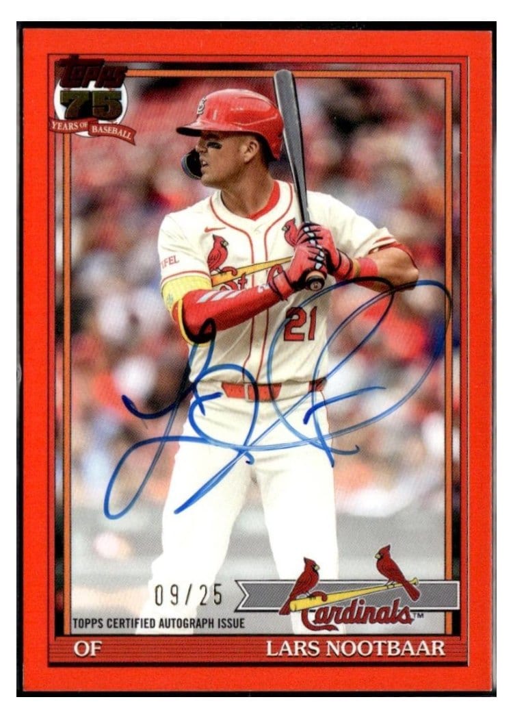 2026 Topps 1991 Topps Autographs Lars Nootbaar #91A-LN card