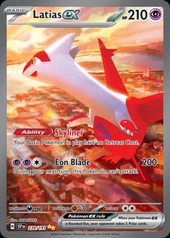 2024 Surging Sparks Latias ex #239 card